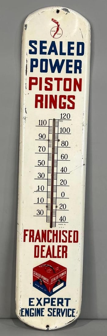Sealed Power Piston Rings w/Image Metal Thermometer (TAC) (1 of 4)