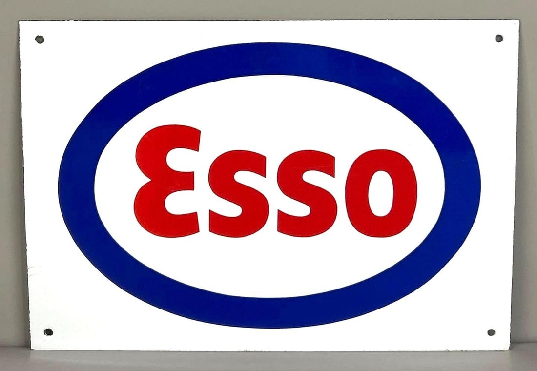 Esso Single-Sided Porcelain Sign (1 of 5)
