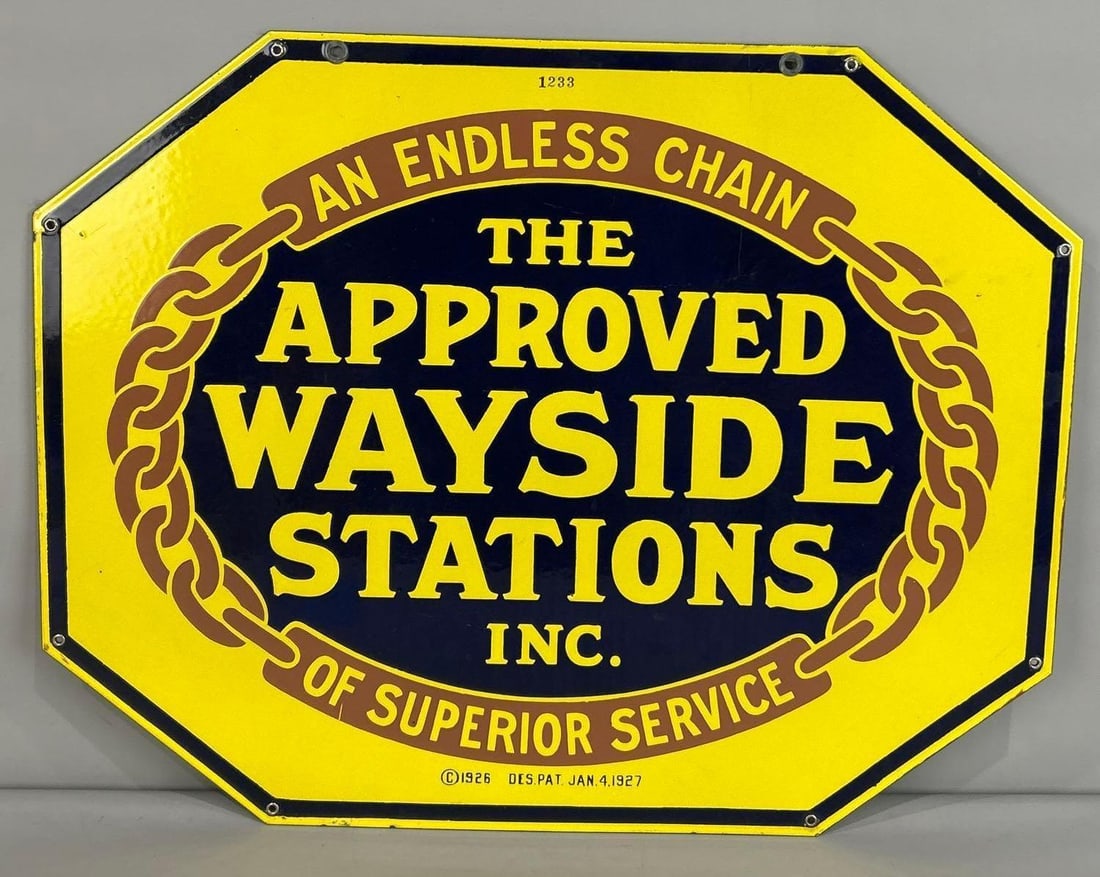 Approved Wayside Stations Double-Sided Porcelain Sign (1 of 7)