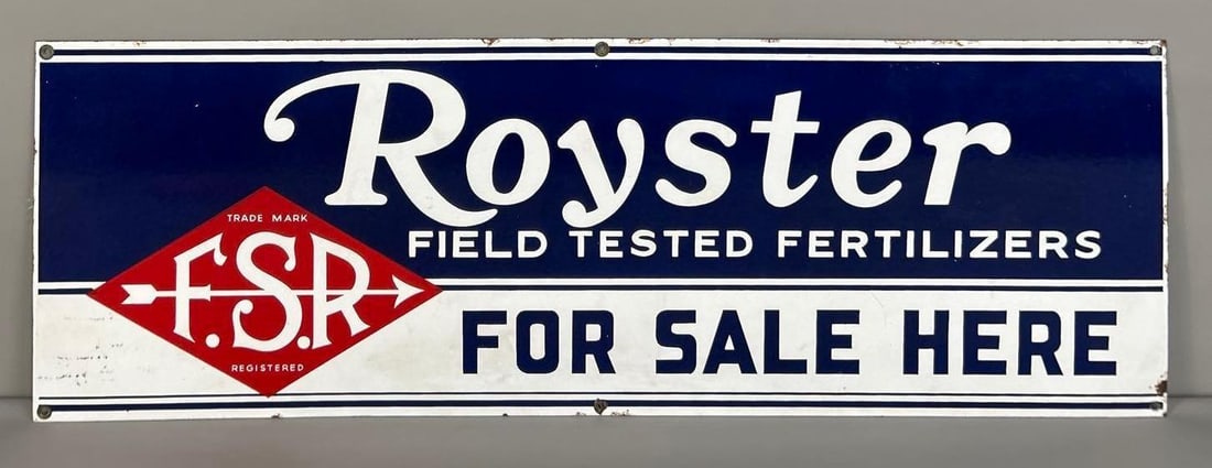 Royster Field Tested Fertilizer Single-Sided Porcelain Sign (1 of 5)