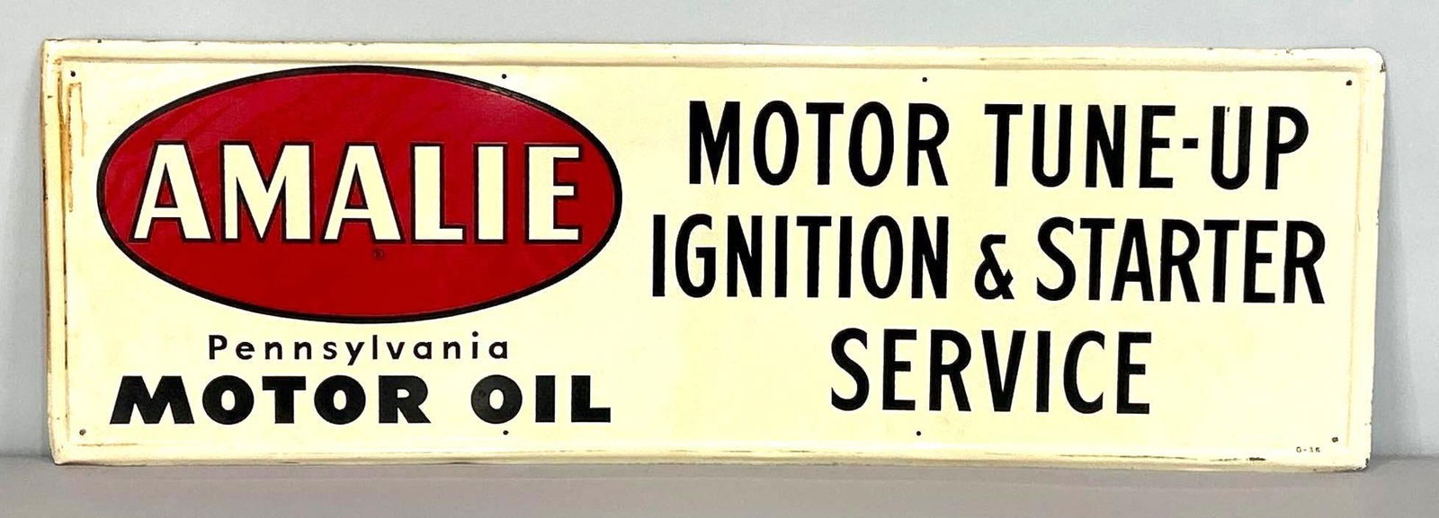 Amalie Motor Oil Self-Framed Tin Sign (1 of 4)