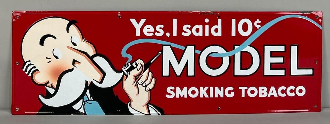 Model "Yes I Said 10¢" SIngle-Sided Porcelain Sign (1 of 5)