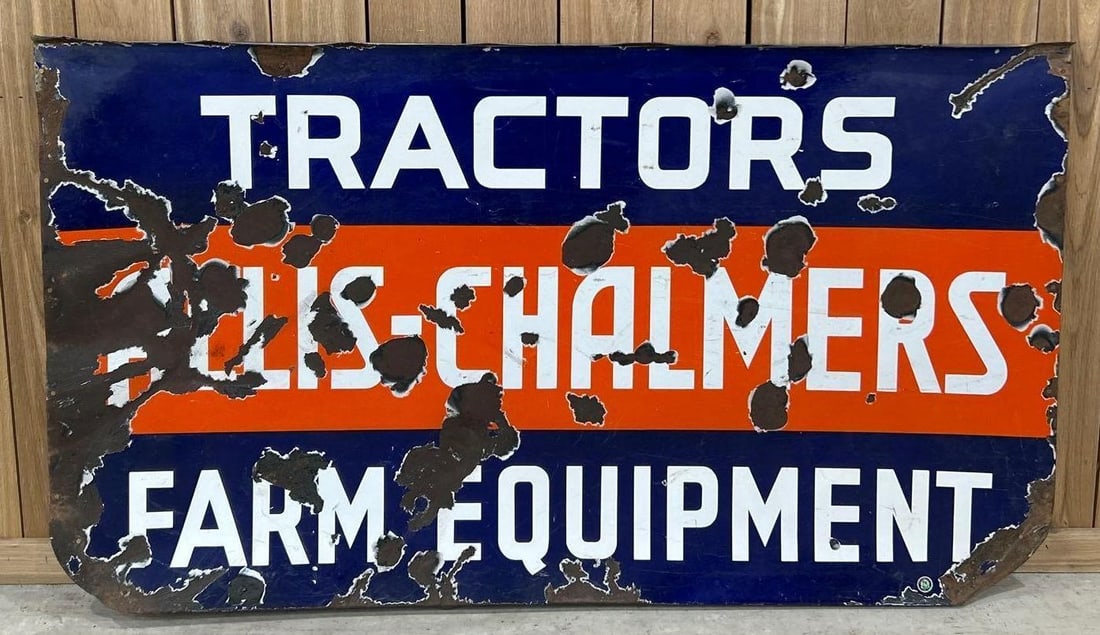Allis-Chalmers Tractors Farm Equipment Porcelain Sign (TAC) (1 of 5)