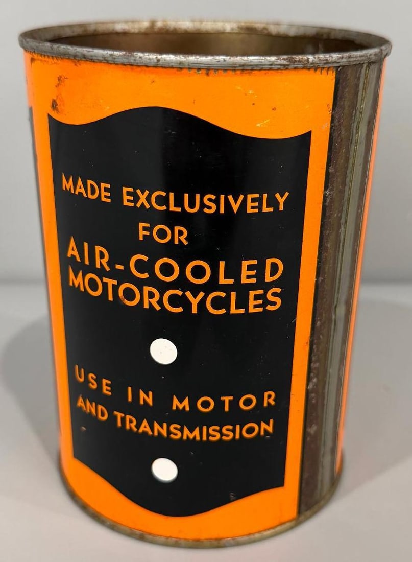 Harley Davidson Metal Quart Can - 2