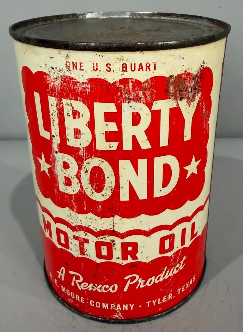 Liberty Bond Motor Oil Metal Quart Can (1 of 3)