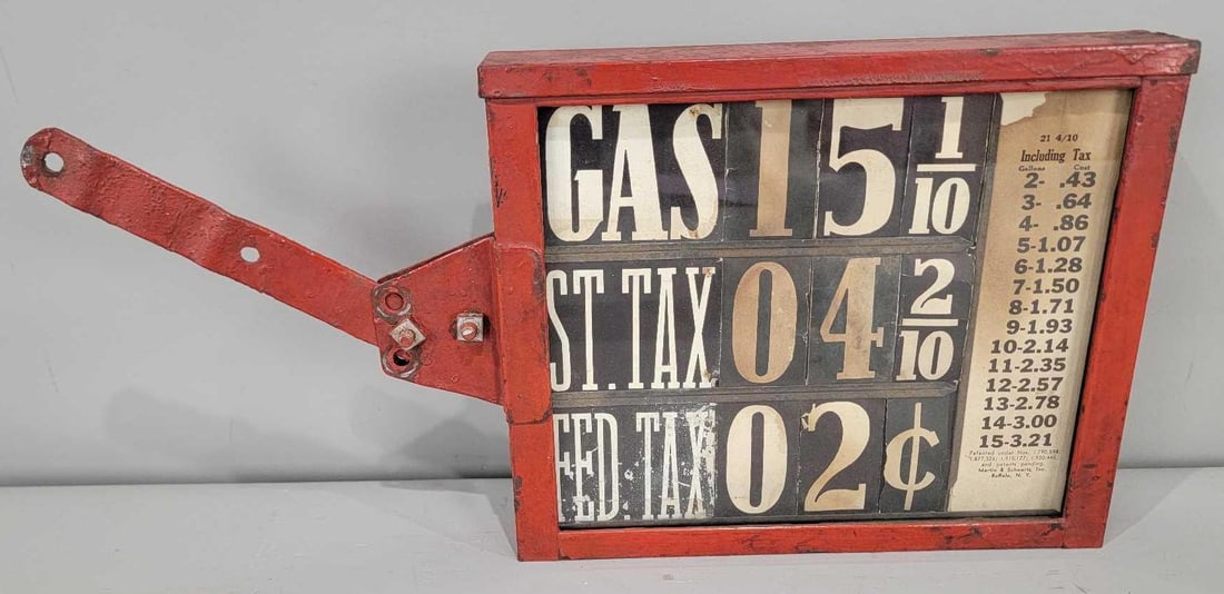 Texaco Gas Pump Pricer Box - 2