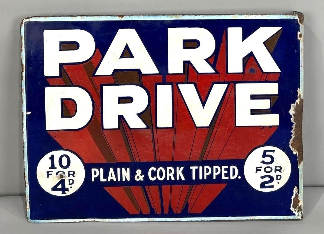 Park Drive Porcelain Flange Sign (TAC) (1 of 4)