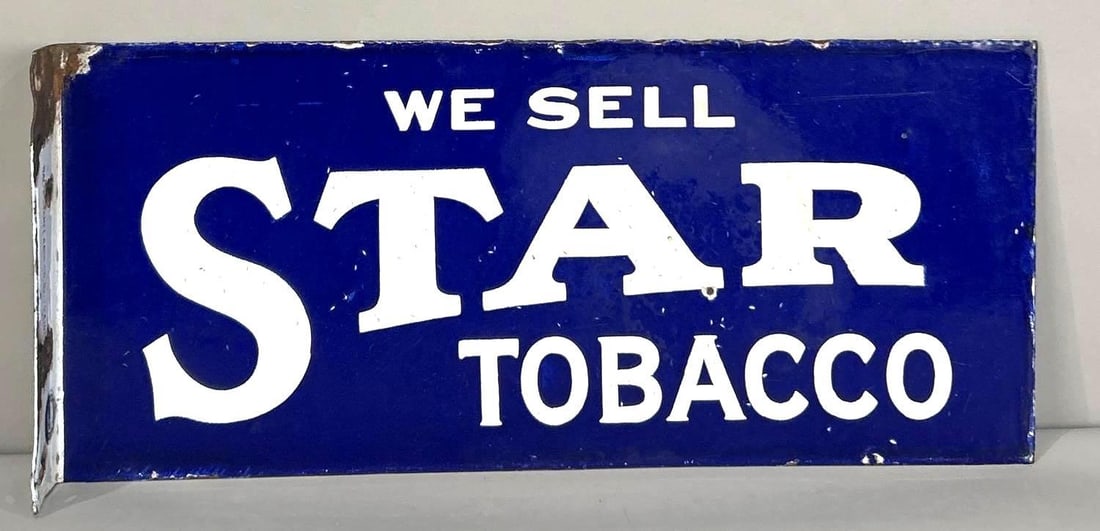We Sell Star Tobacco Porcelain Flange Sign (TAC) (1 of 5)