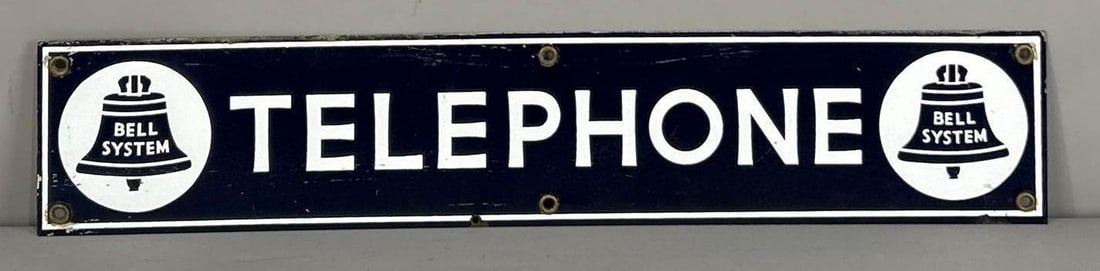 Bell System Telephone Porcelain Sign (TAC) (1 of 5)