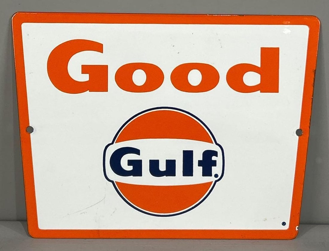Good Gulf Porcelain Pump Sign (TAC) (1 of 3)