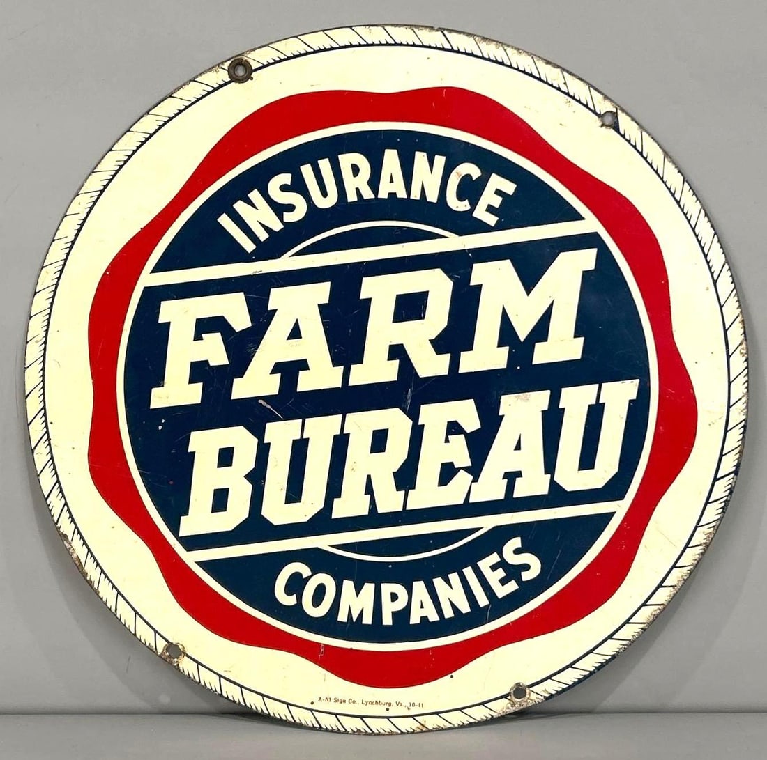 Farm Bureau Insurance Companies Metal Sign (TAC) (1 of 3)