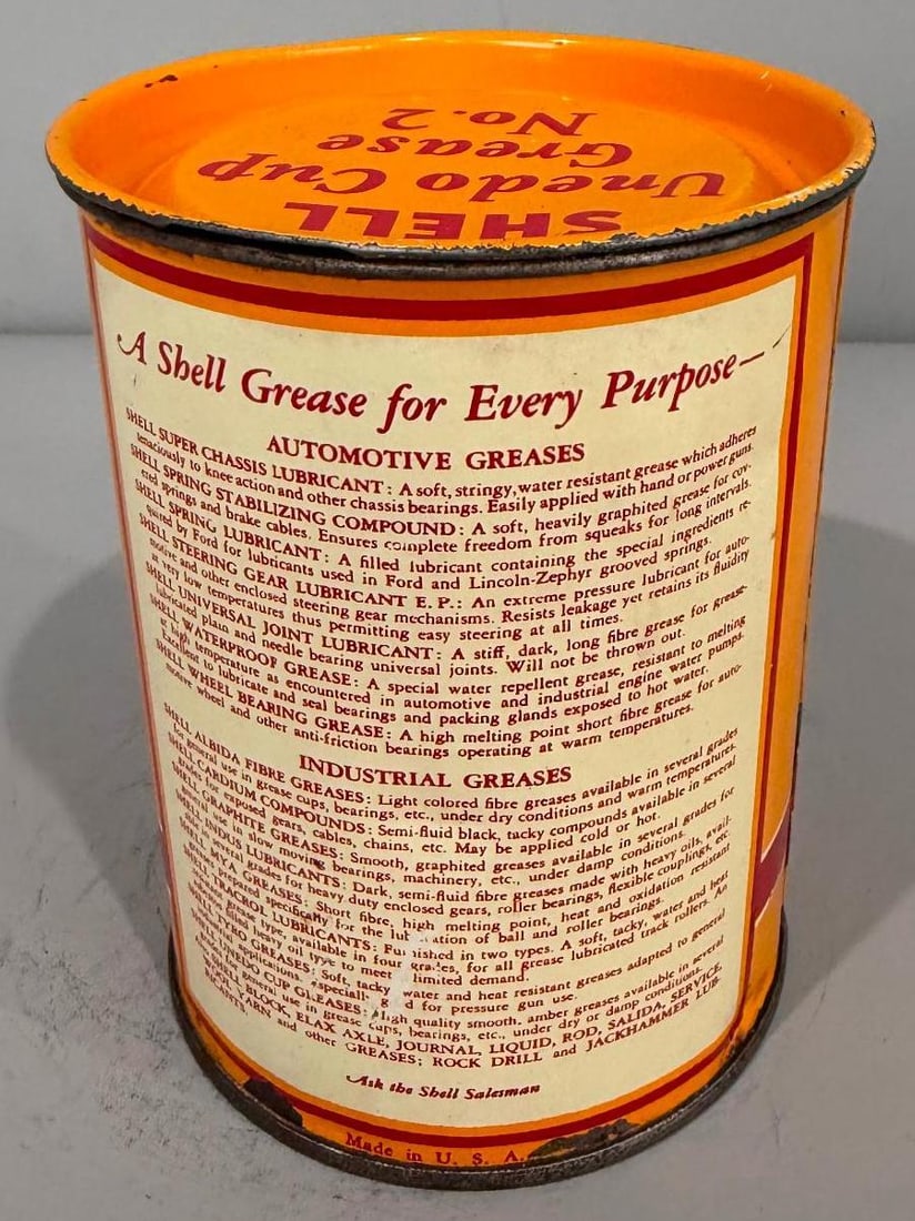 Shell Grease Metal Can - 2