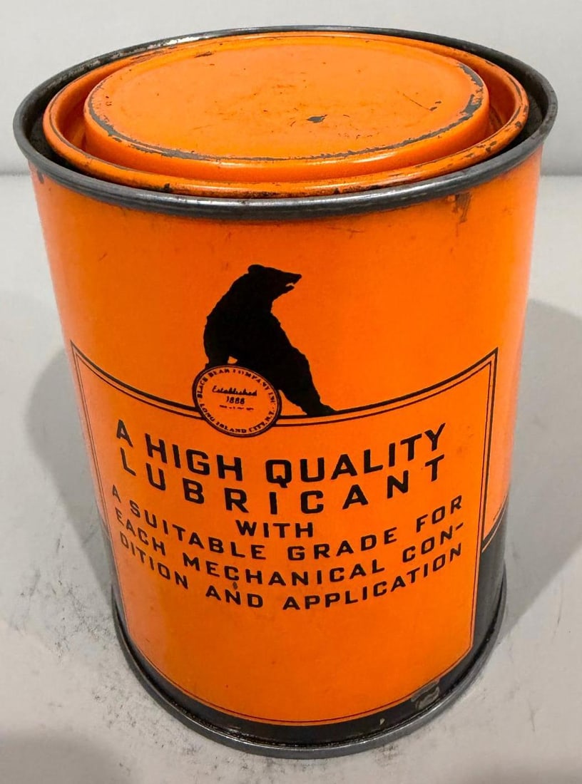 Black Bear Grease Metal Can - 3