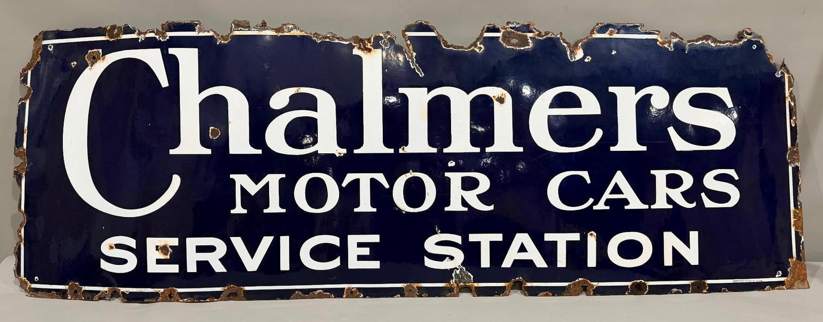 Chalmers Motor Cars Service Station Porcelain Sign (1 of 7)