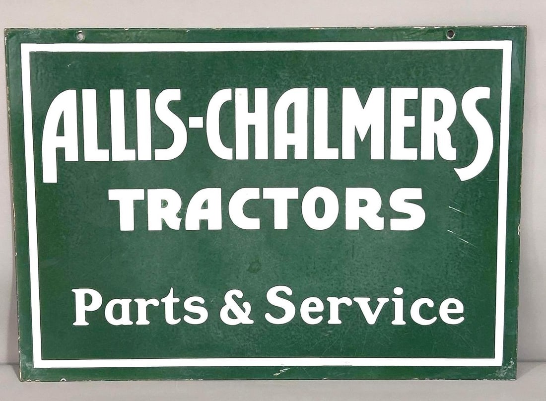 Allis-Chalmers Tractors Parts & Service Porcelain Sign (TAC) (1 of 7)