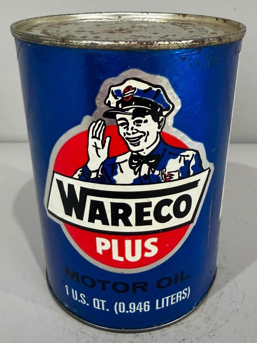 Wareco Motor Oil Quart Can (1 of 3)