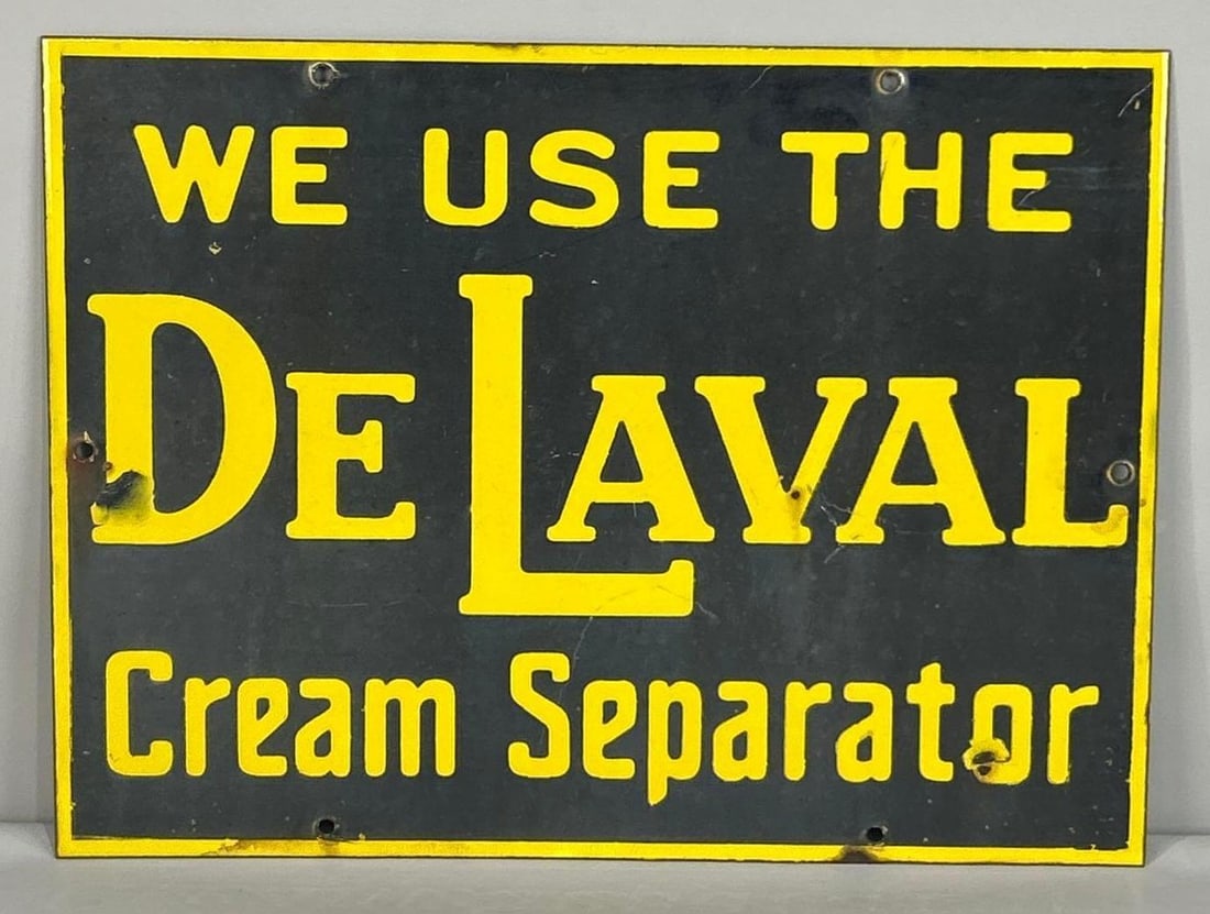 De Laval Cream Separator Single-Sided Porcelain Sign (1 of 5)