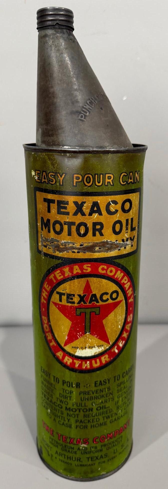 Texaco Easy Pour Metal Can - 3