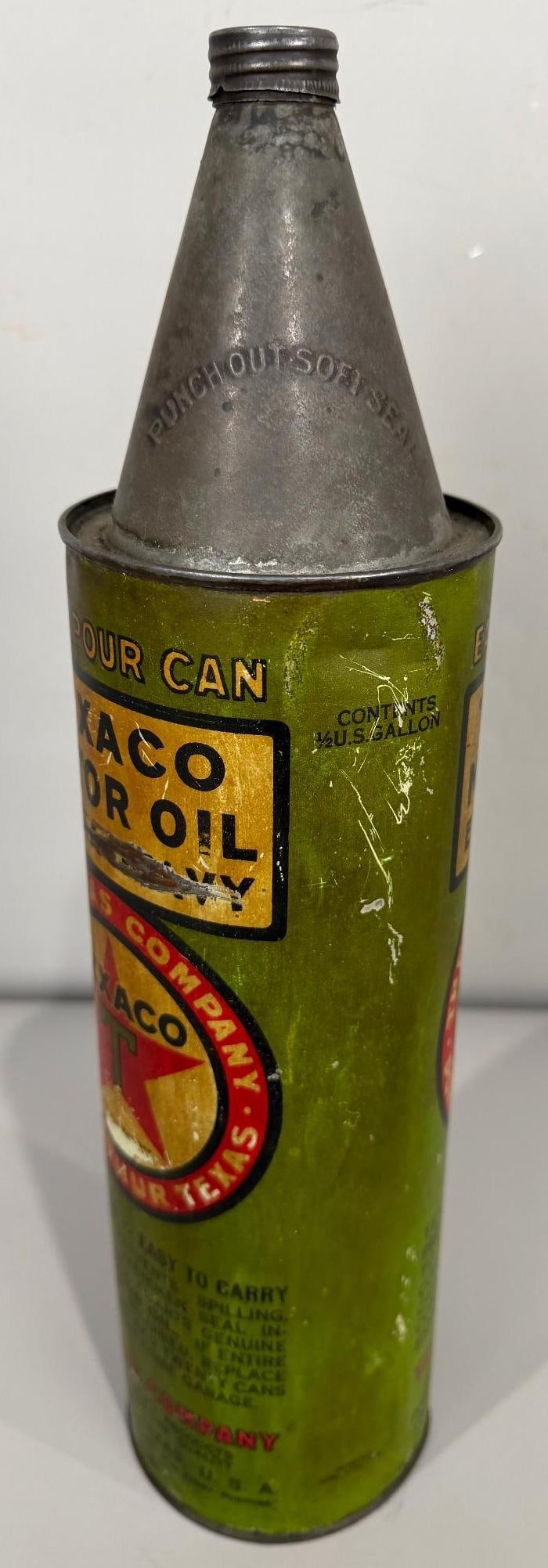 Texaco Easy Pour Metal Can - 4