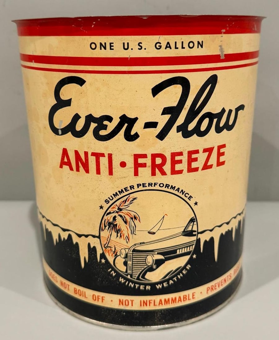 Ever Flow Anti-Freeze Metal Can (1 of 4)