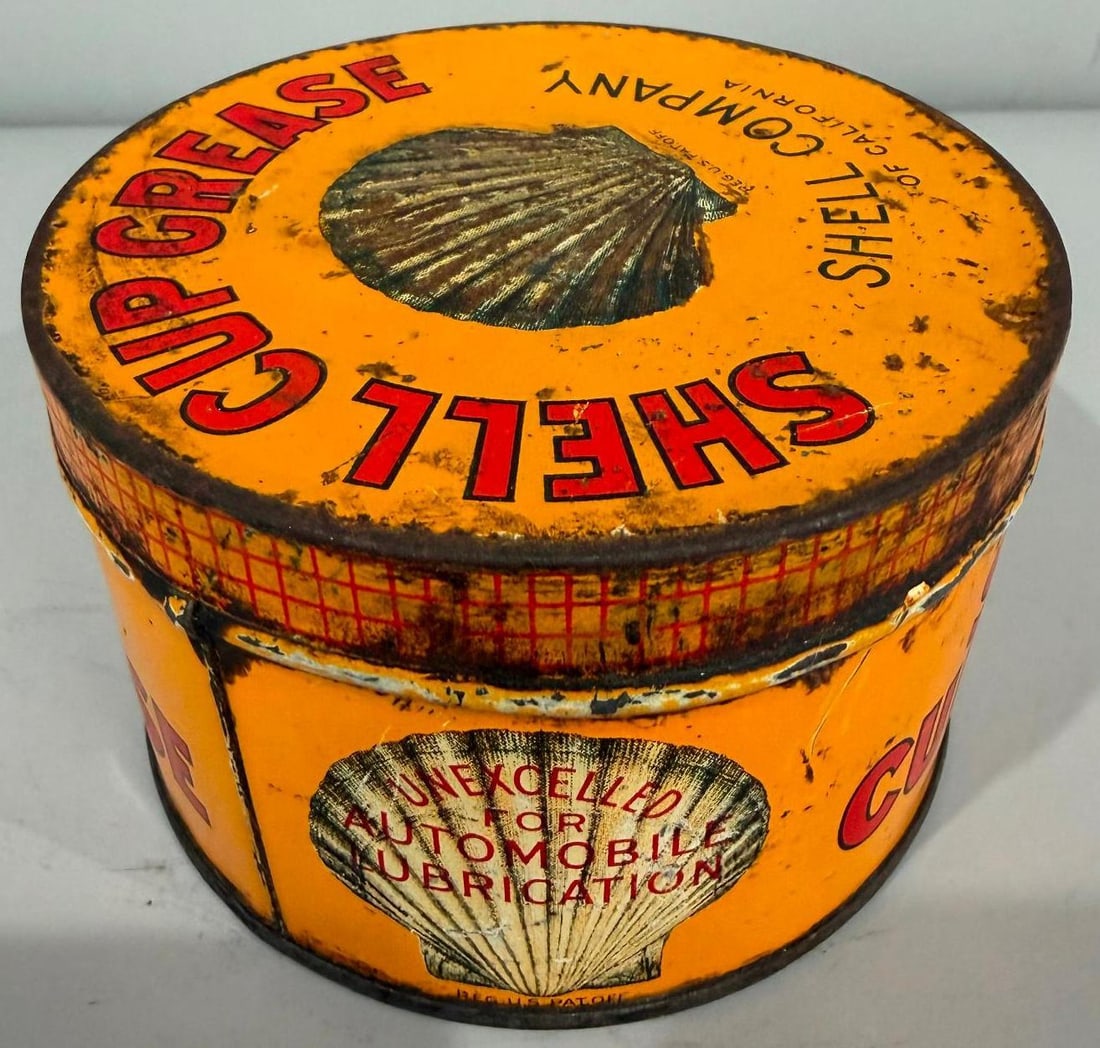 Shell Cup Grease Metal Can - 2