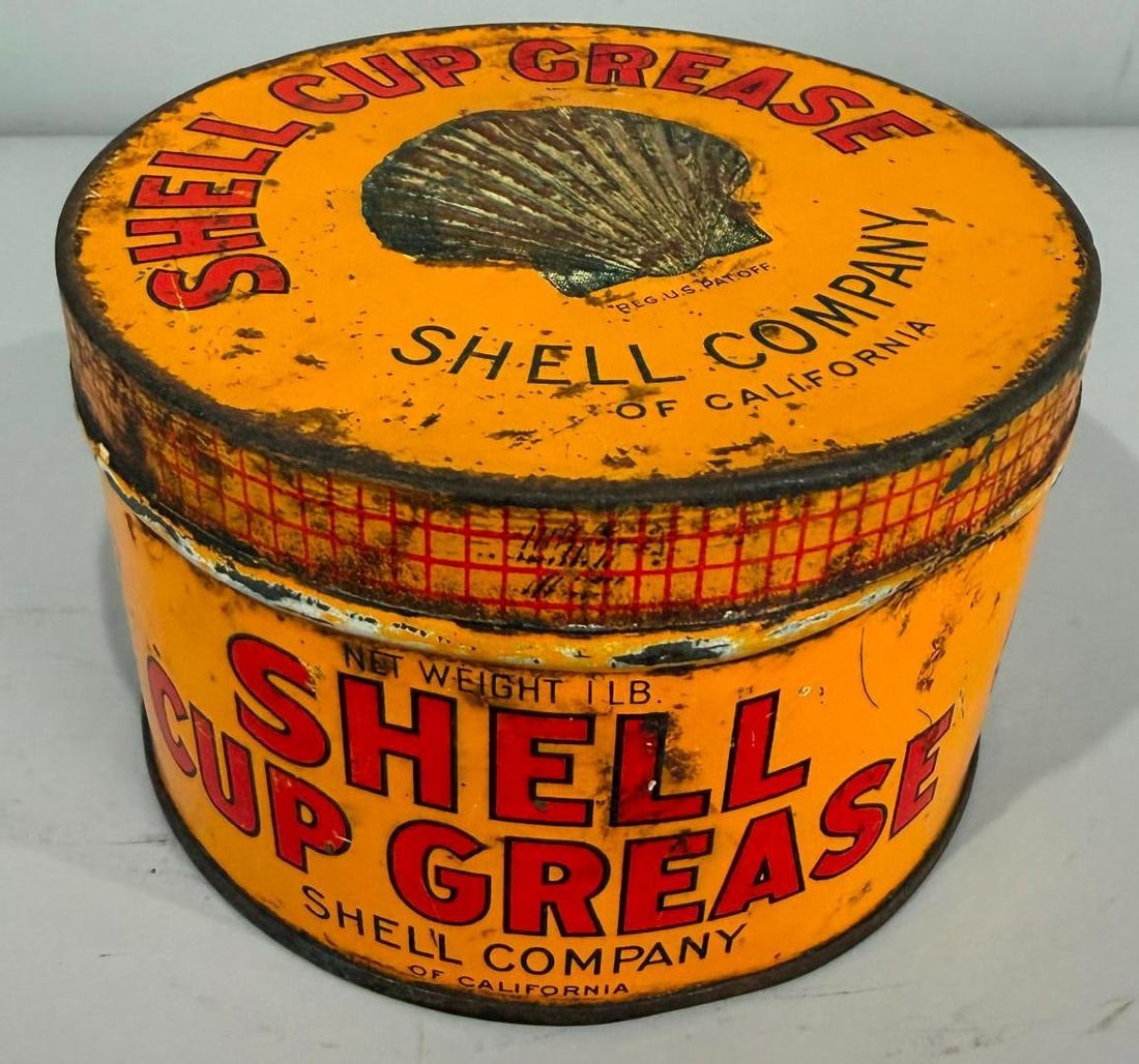 Shell Cup Grease Metal Can - 3