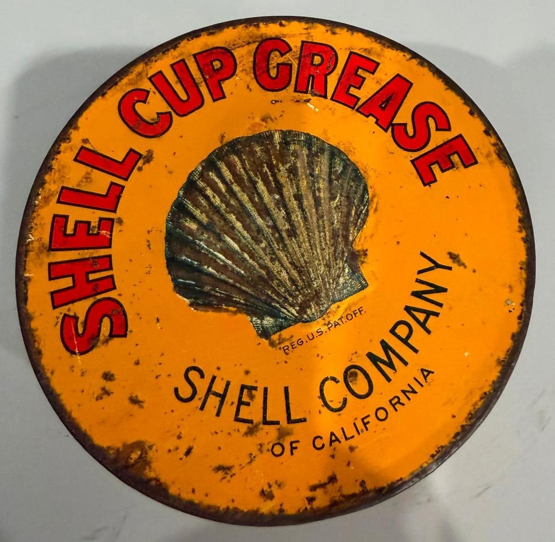 Shell Cup Grease Metal Can - 4