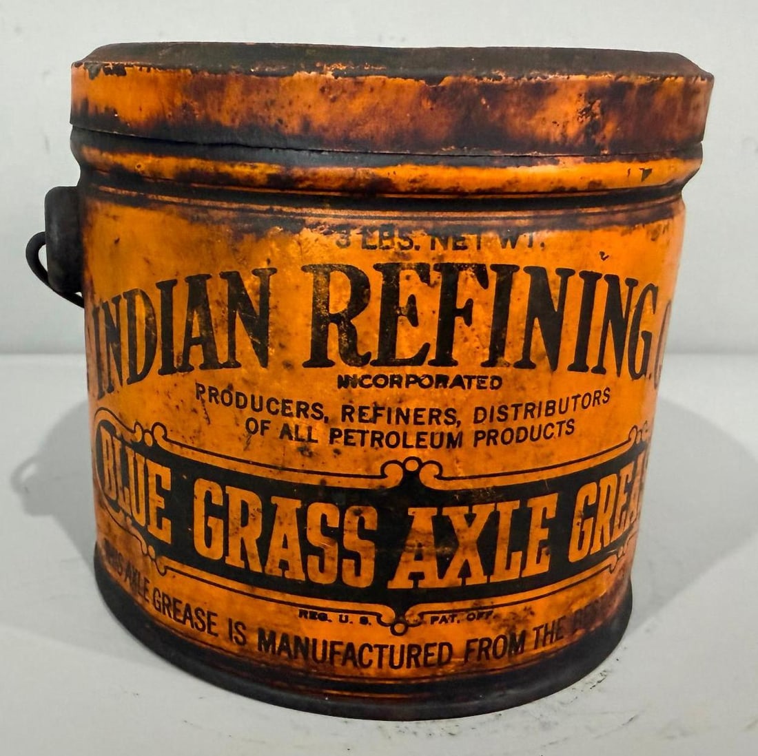 Early Indian Refining Co. Metal Can (1 of 5)