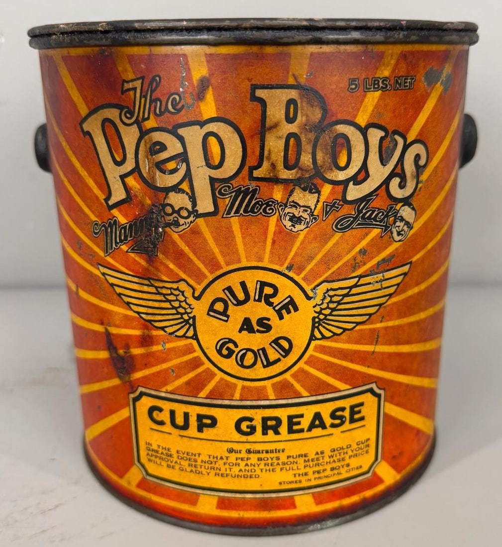 Pep Boys Metal Grease Can (1 of 4)