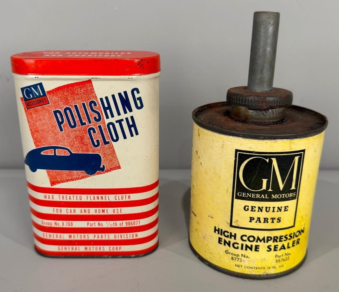 Lot of (2) General Motors Automotive Cans (1 of 4)