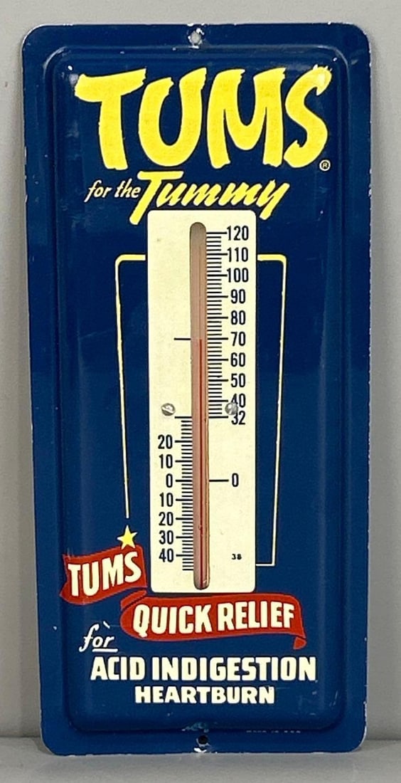 Tums For The Tummy Tin Thermometer Sign (1 of 3)