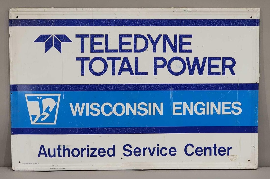 Wisconsin Engine Metal Sign (1 of 2)