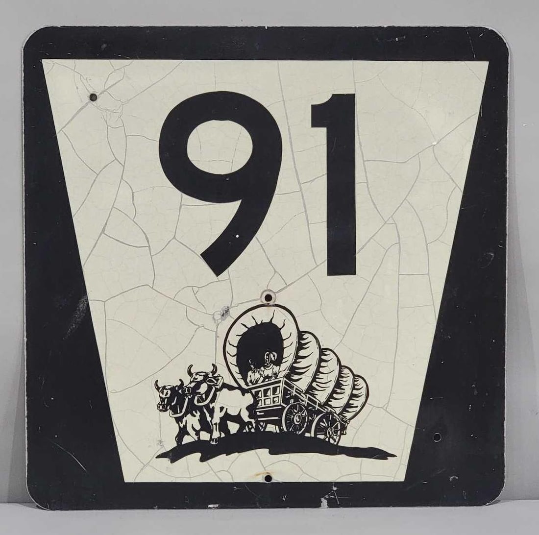 Nebraska State Route #91 Metal Sign (1 of 2)