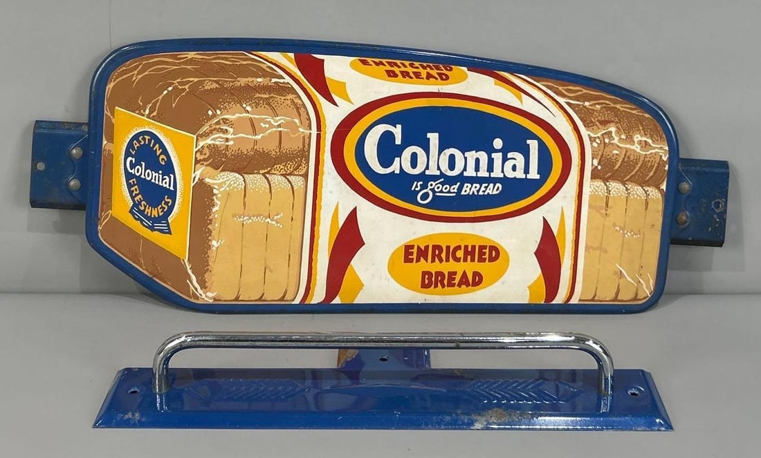 Colonial Bread Metal Door Push Sign (1 of 3)