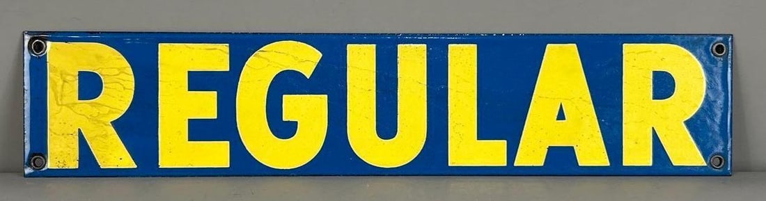 Deep Rock "Regular" Porcelain pump Sign (1 of 4)