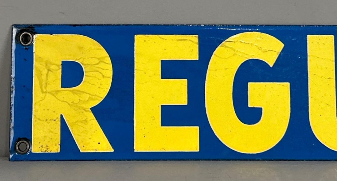 Deep Rock "Regular" Porcelain pump Sign - 2