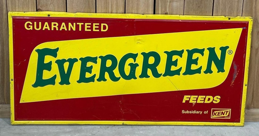 Evergreen Feeds by Kent Metal Sign (TAC) (1 of 5)