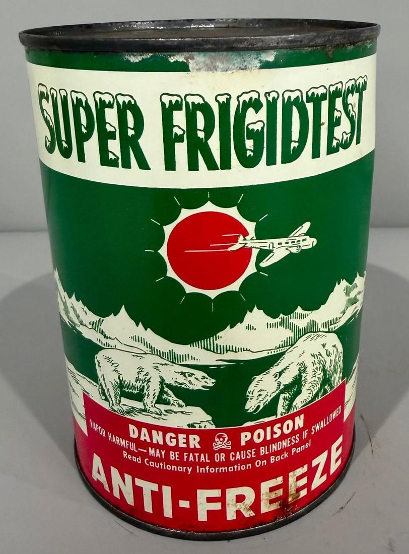 Super Frigidtest Anti-Freeze Metal Quart Can (1 of 5)