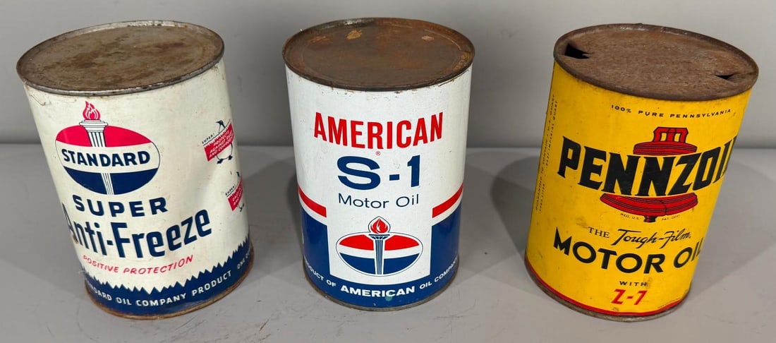 Lot of (3) Misc. Quart Cans (1 of 3)