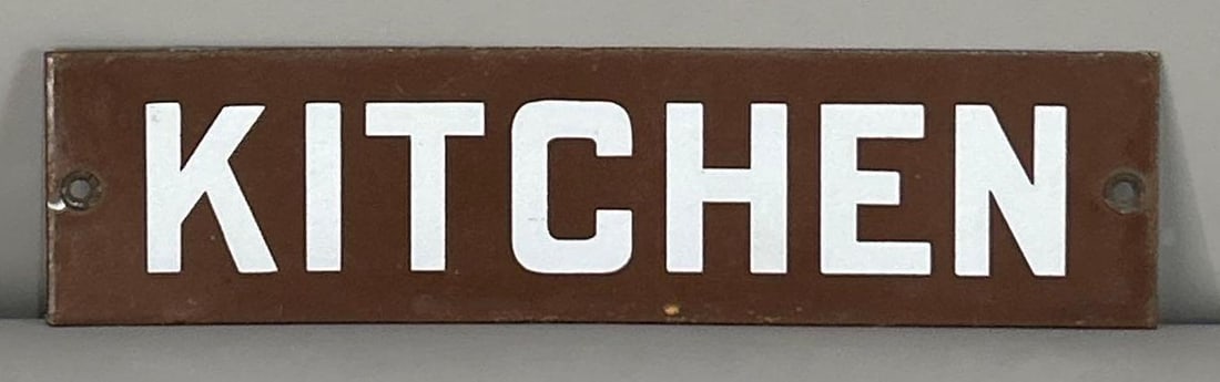 Kitchen Porcelain Sign