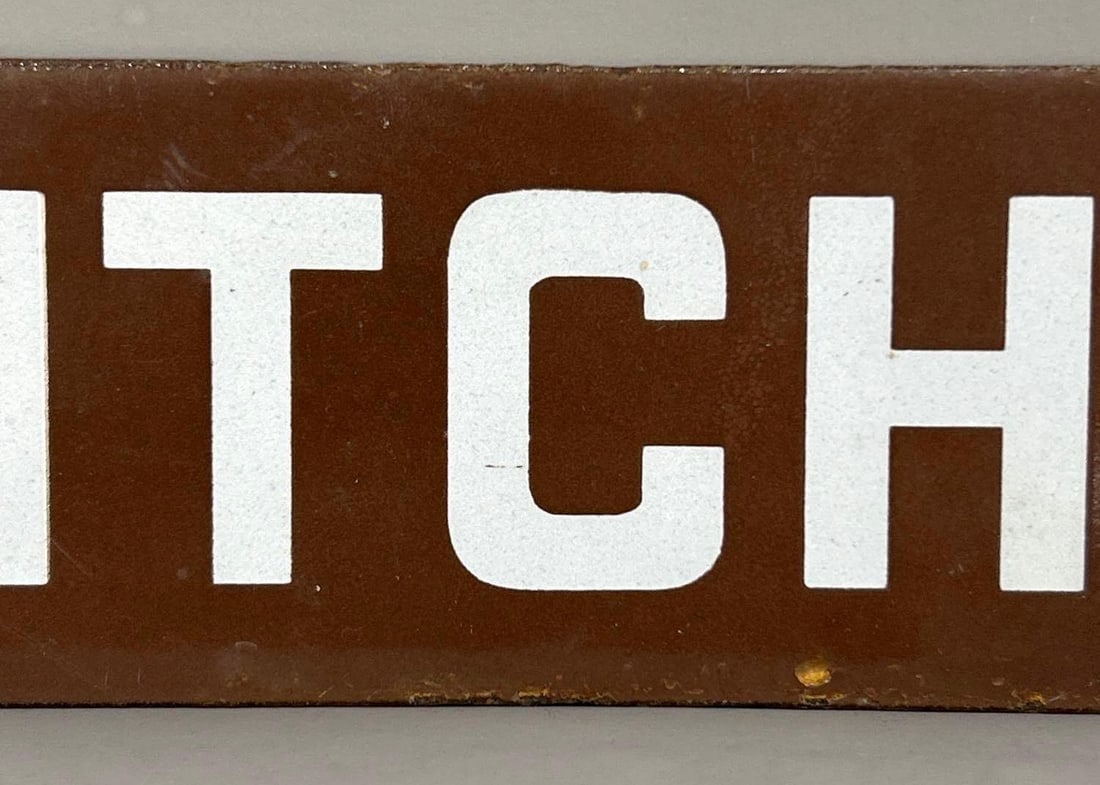 Kitchen Porcelain Sign - 2