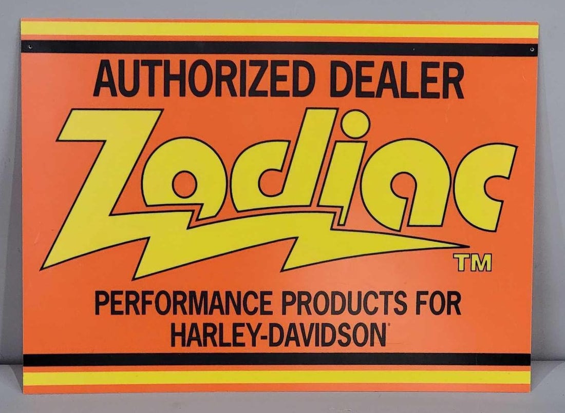 Authorized Zodiac Performance Products for Harley-Davidson Plastic Sign (1 of 4)