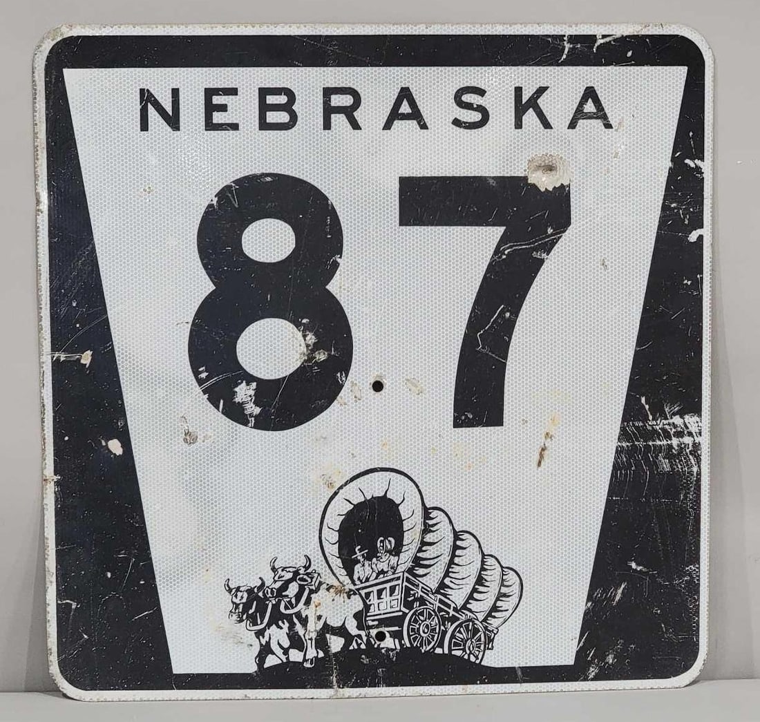 Nebraska State Route #87 Metal Sign (1 of 2)