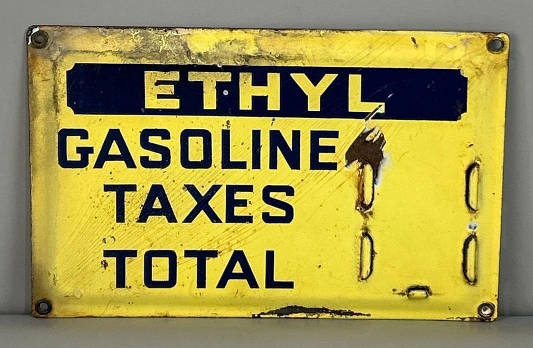 Richfield Ethyl Porcelain Gasoline Pricer Sign (1 of 3)