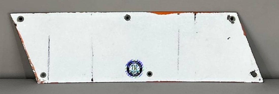 Regular Porcelain Pump Plate Sign - 3
