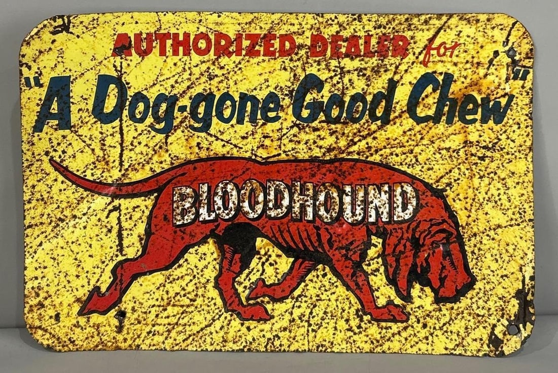 Bloodhound Painted Metal SIgn (1 of 2)
