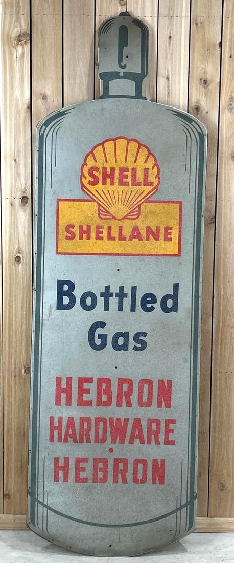 Shell Shellane Bottle Gas Reflective Metal Sign (TAC) (1 of 6)