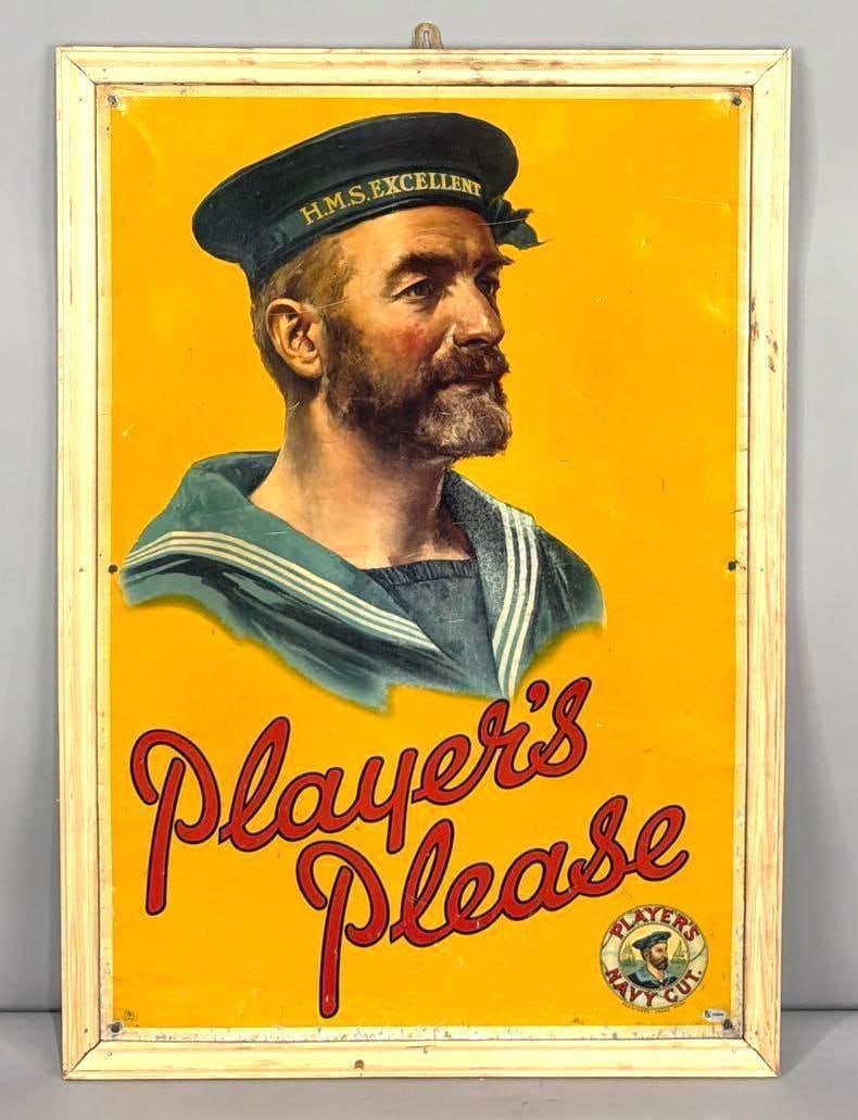 Player's Please w/Sailor and Logo Metal Sign (TAC) (1 of 5)