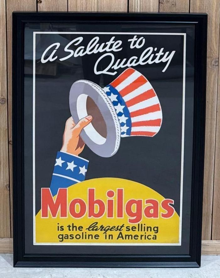 Mobilgas "A Salute to Quality" Poster Framed (1 of 4)