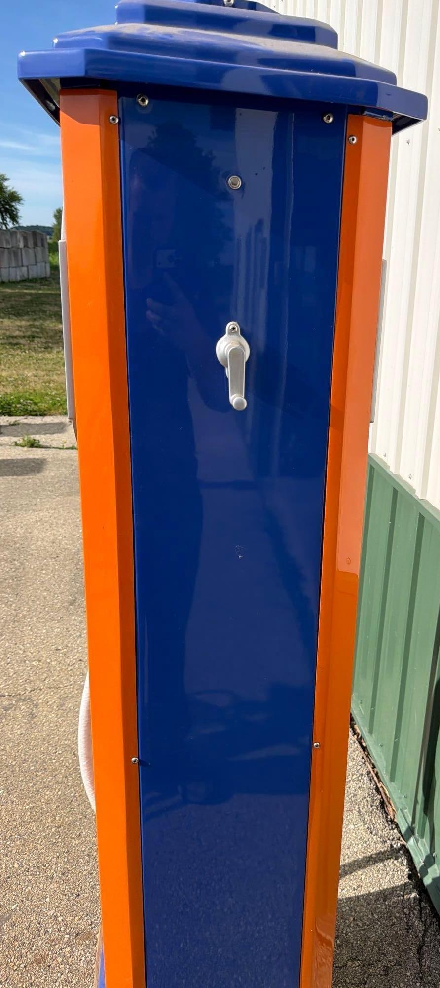 Ferro-Meter Model #? Clock Face Gas Pump (restored) - 10